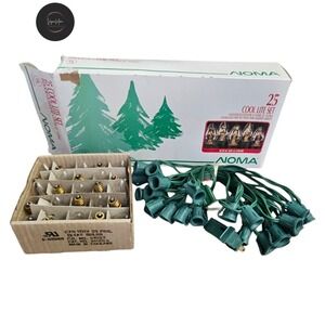 Noma‎ 25 Vintage Christmas Decoration   Cool Lite Set Indoor Outdoor  1989